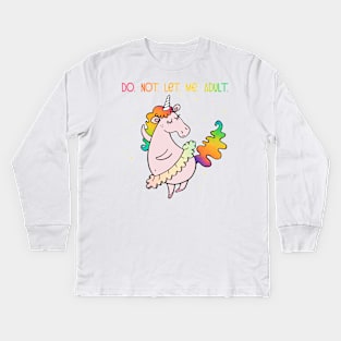 Dancing Unicorn. Kids Long Sleeve T-Shirt